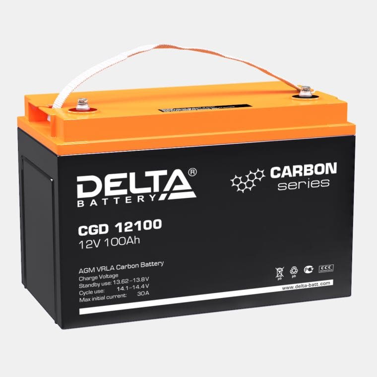Аккумулятор карбоновые Delta CGD 100-12 Аккумулятор карбоновые Delta CGD 100-12
