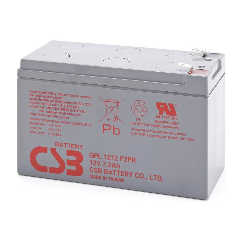 Аккумулятор CSB GPL 1272 (12В | 7.2Ач) Аккумулятор CSB GPL 1272 (12В | 7.2Ач)