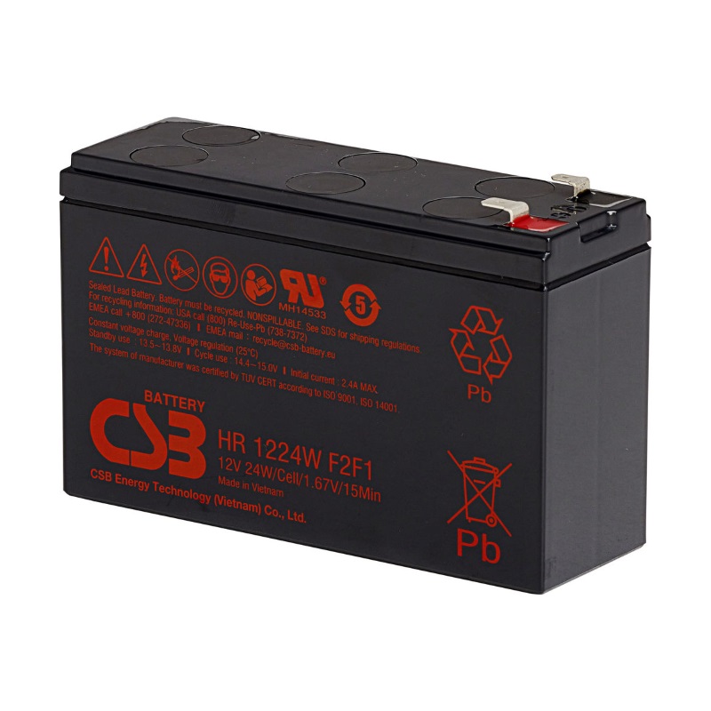 Аккумулятор CSB HR1224W (12В | 24Вт/Эл) Аккумулятор CSB HR1224W (12В | 24Вт/Эл)