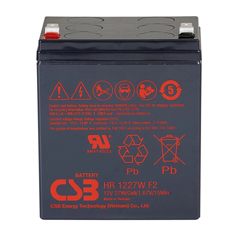 Аккумулятор CSB HR1227W (12В | 27Вт/Эл) Аккумулятор CSB HR1227W (12В | 27Вт/Эл)