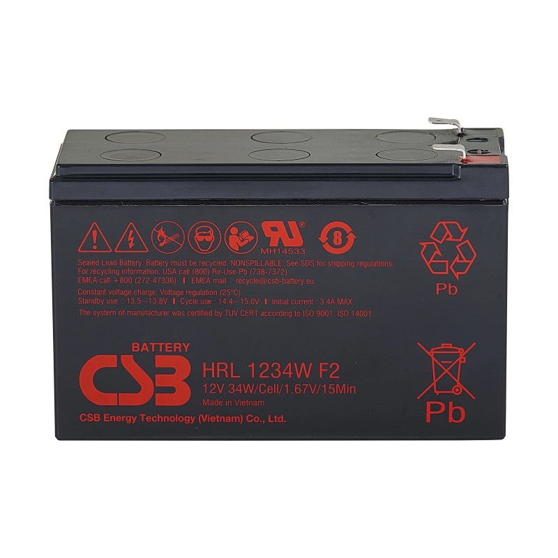 Аккумулятор CSB HRL 1234W (12В | 34Вт/Эл) Аккумулятор CSB HRL 1234W (12В | 34Вт/Эл)