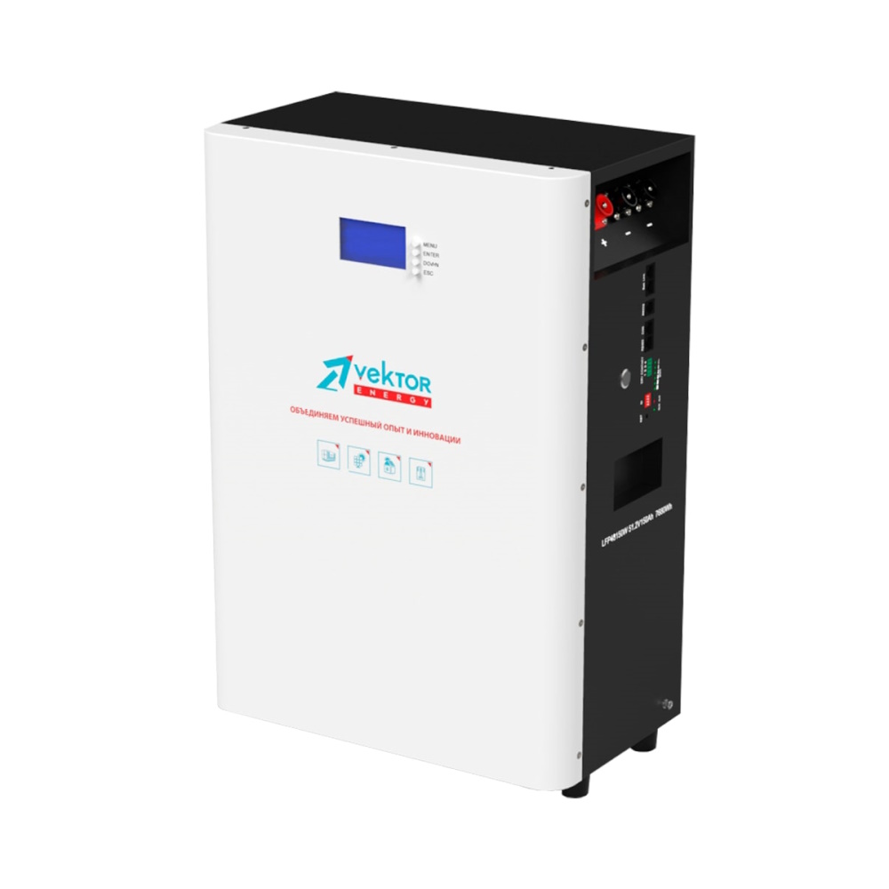 Литиевый аккумулятор Vektor LFP 51.2-150W Smart BMS 150A (51.2В | 150Ач) Литиевый аккумулятор Vektor LFP 51.2-150W Smart BMS 150A (51.2В | 150Ач)