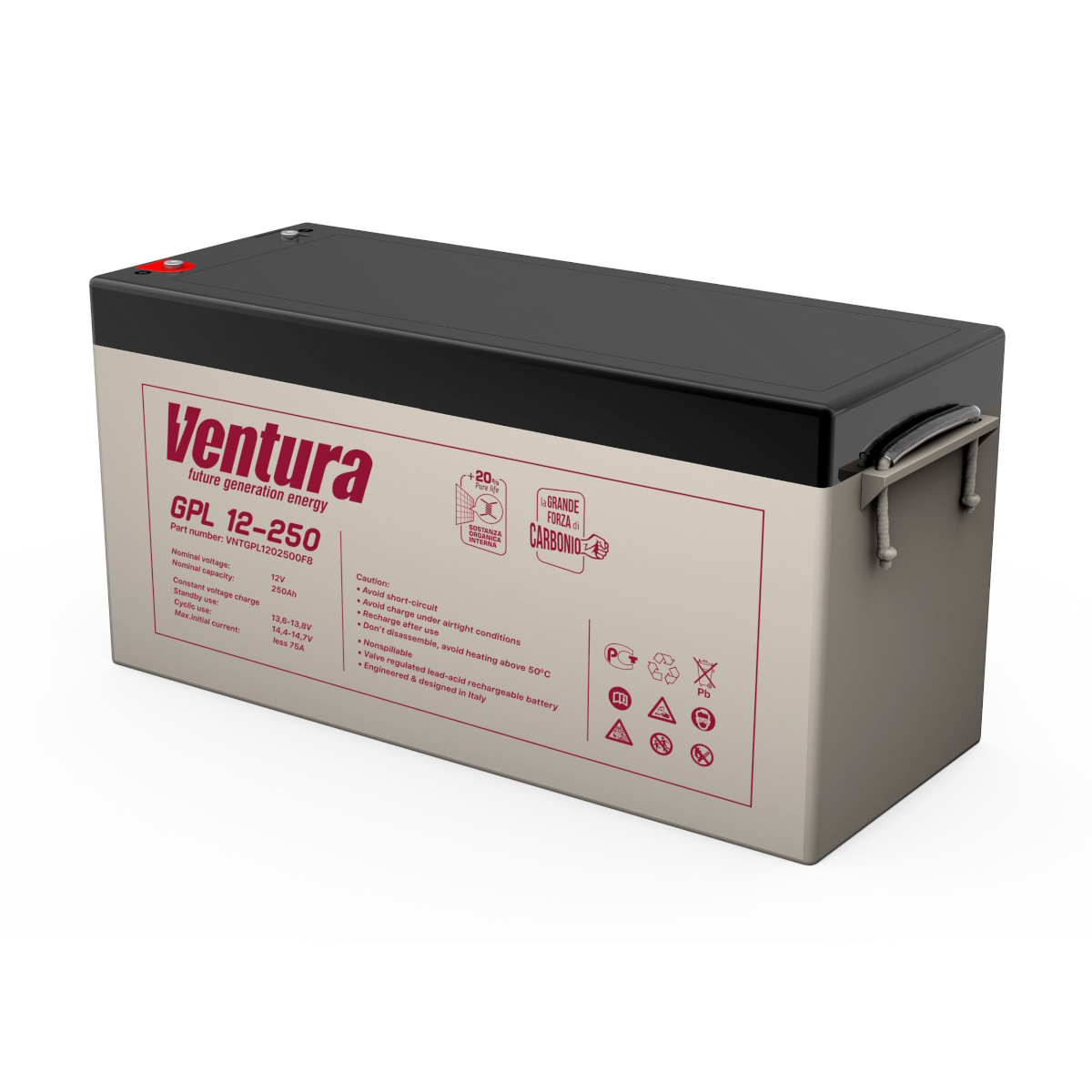 Аккумулятор Ventura GPL 12-250 (12В | 250Ач) Аккумулятор Ventura GPL 12-250 (12В | 250Ач)