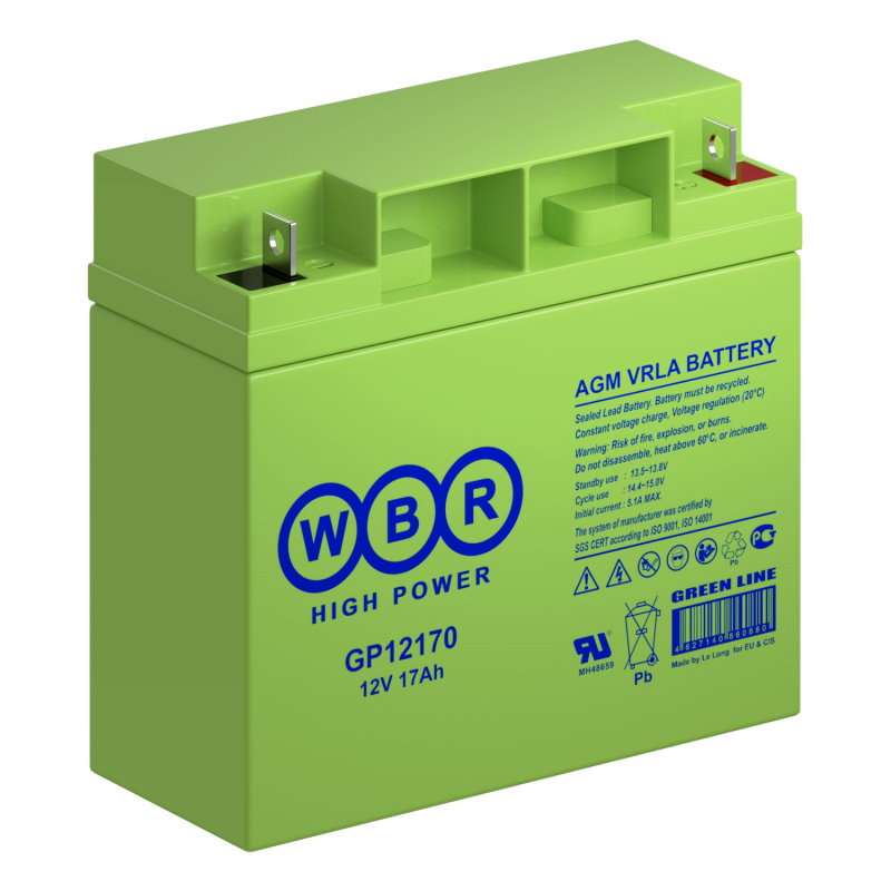 Аккумулятор WBR GP 12170 (12В | 17Ач) Аккумулятор WBR GP 12170 (12В | 17Ач)
