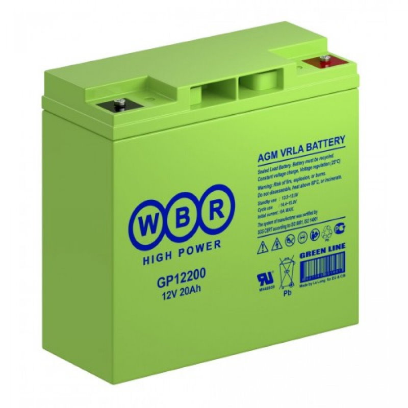 Аккумулятор WBR GP 12200 (12В | 20Ач) Аккумулятор WBR GP 12200 (12В | 20Ач)