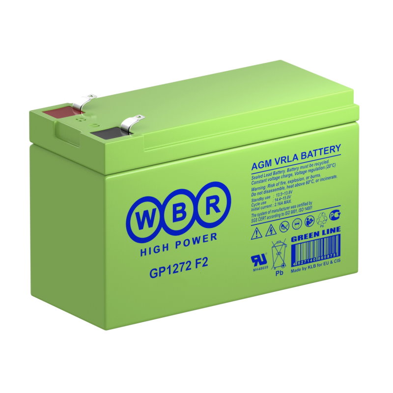 Аккумулятор WBR GP 1272 F2 (12В | 7,2Ач) Аккумулятор WBR GP 1272 F2 (12В | 7,2Ач)